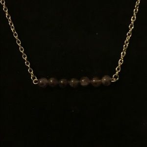 Amethyst minimalist necklace NWOT